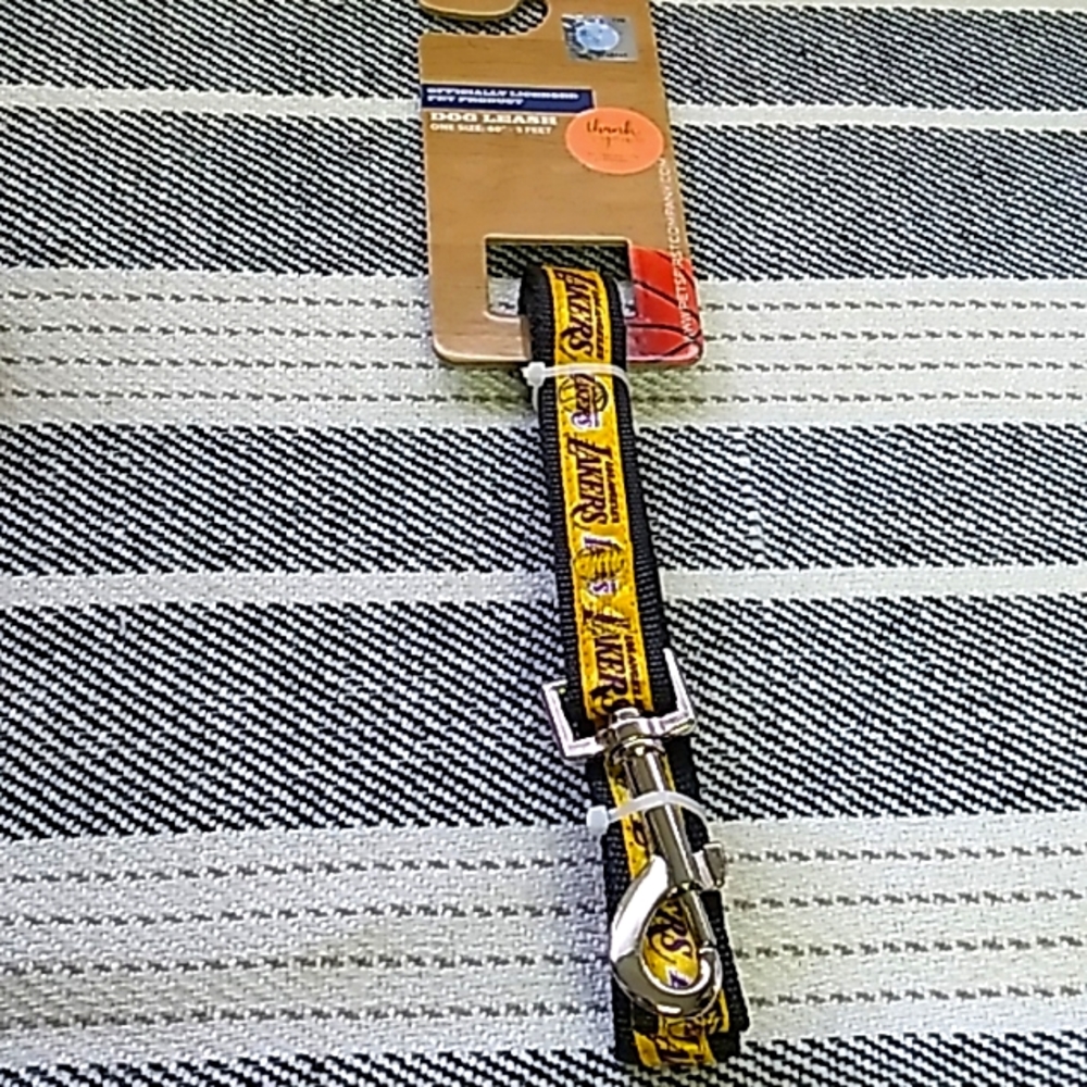 NBA LA Lakers Dog Collar 60"-5 feet